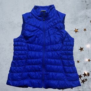 Athleta Downalicious Deluxe Vest in Cobalt Blue Size XL